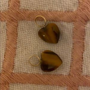 Charms for hoop earrings. Heart,